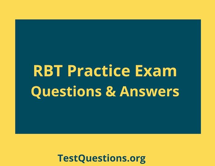 rbt test prep